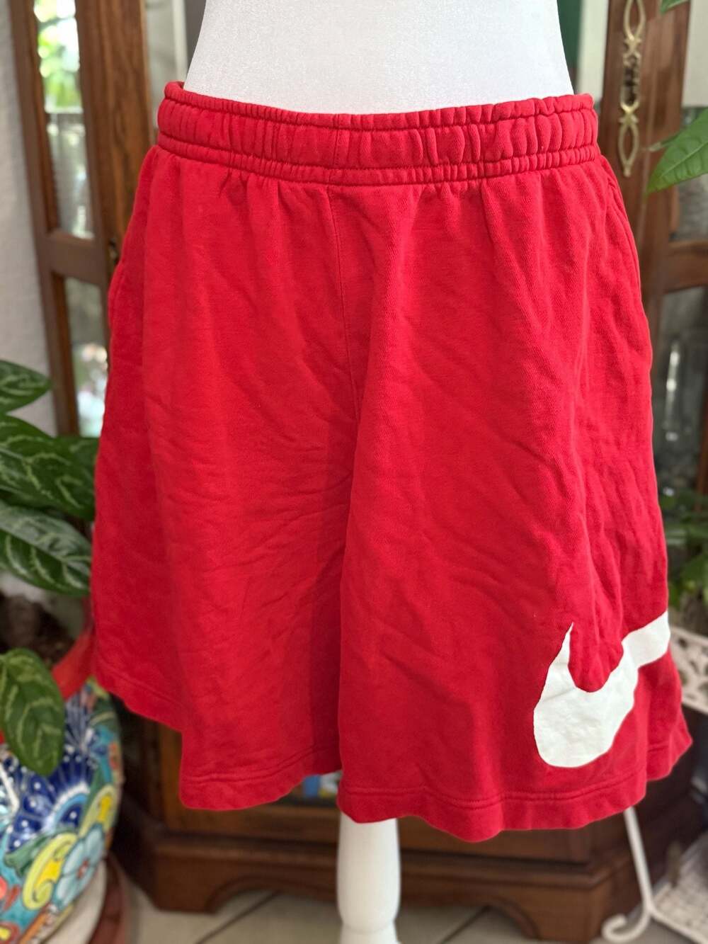 Nike Red Sportswear Fleece Graphic Shorts